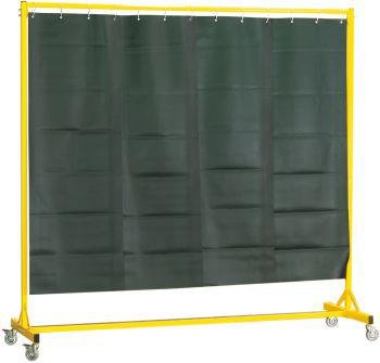 Schweisstrennwand 1021 2000x2000x600, fahrbar