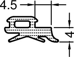 Gutmann Lara Verglasungsdichtung 750004