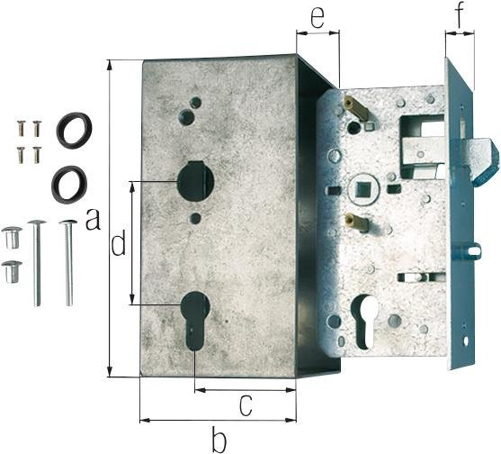 Schlosskasten, 2496 für Schiebetor