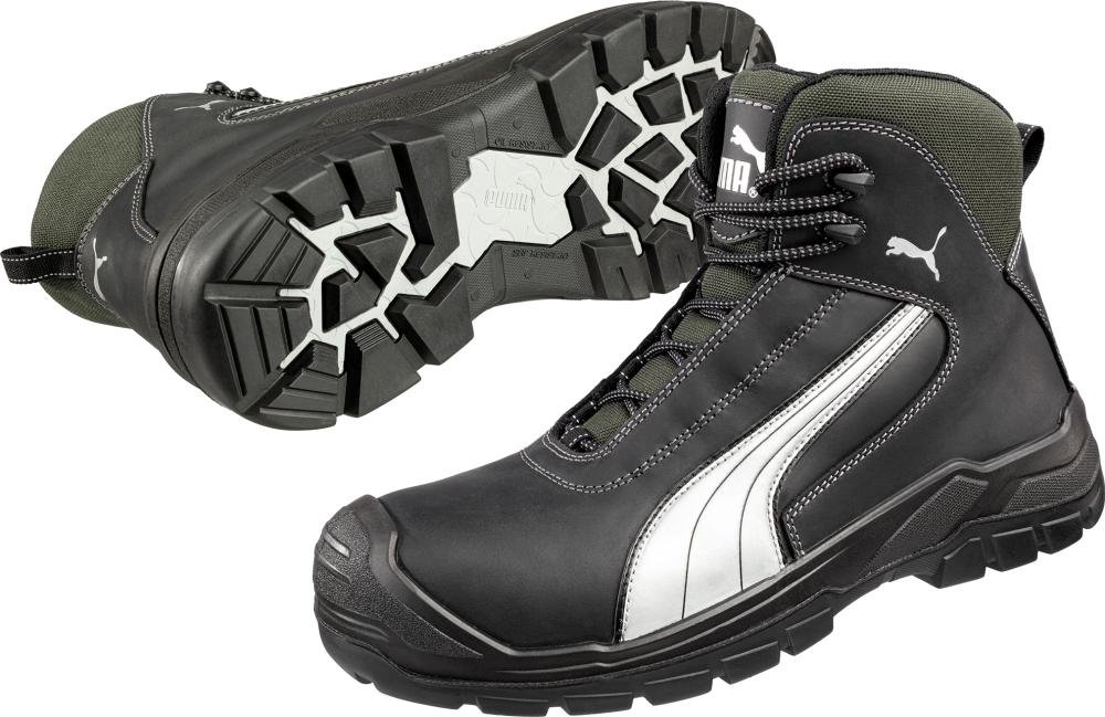 Stiefel 630210, S3,Gr.43,schwarz/silber Puma