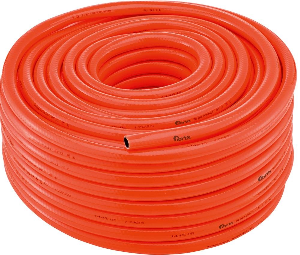 SicherheitswasserschlauchPVC, leuchtorange, 12,5x2,75mm, 25m FORTIS