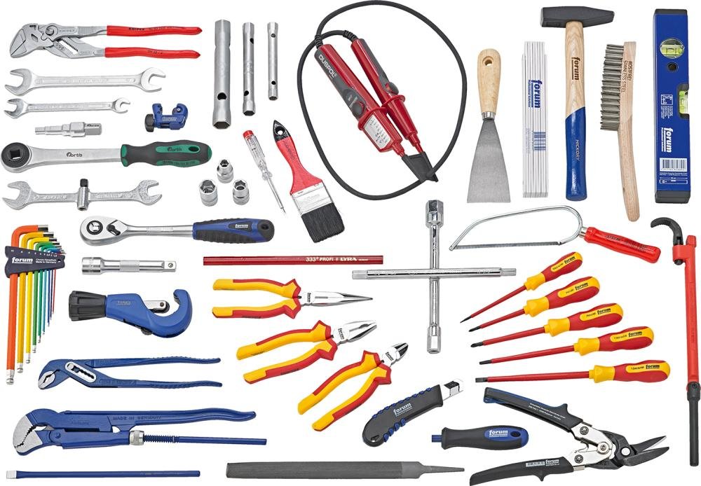 Sanitär-Werkzeugsatz 55tlg. in L-Boxx FORUM