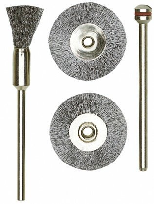 Proxxon Pinselbürsten Stahl, 8 mm, Pack= 2 Stück