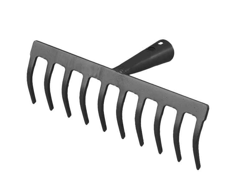 Garten Rechen, silber, Ideal