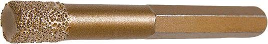 Dia-Trockenbohr., Ø 6 mm Wachsfuellung 6-kt Schaft