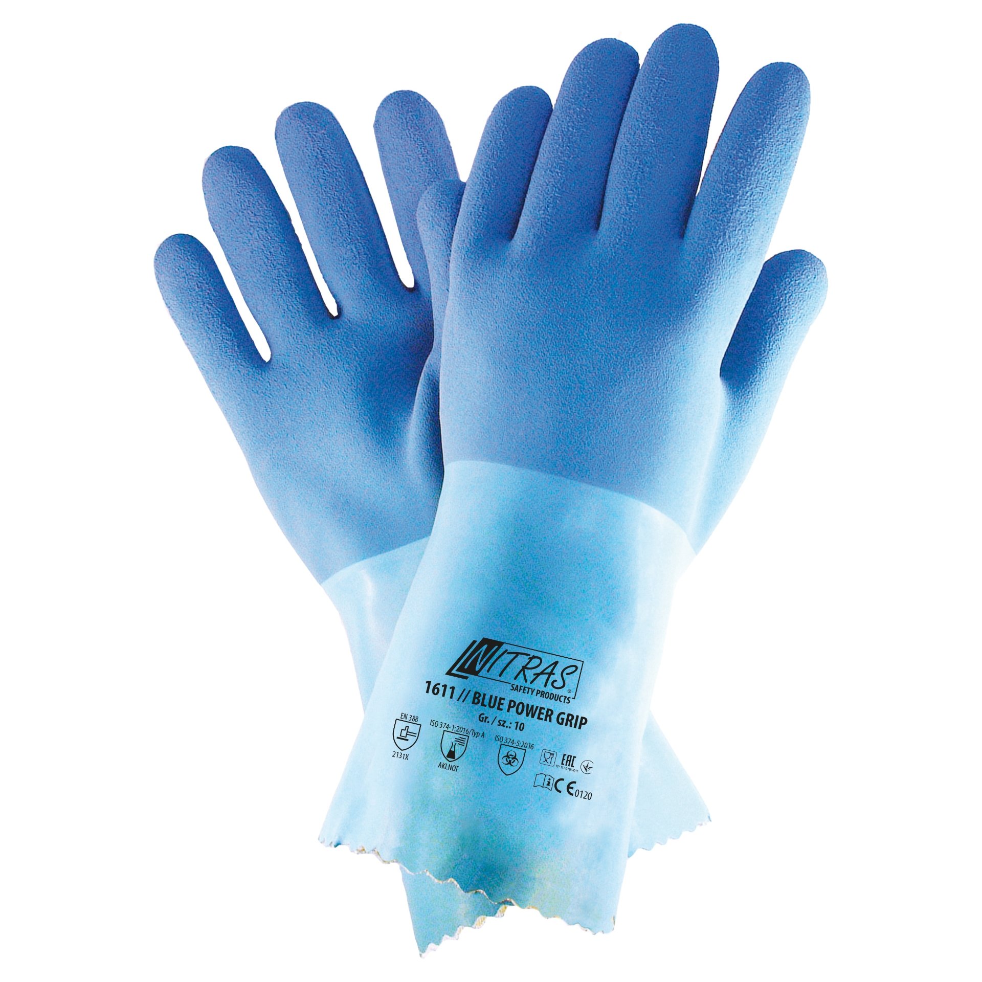 Nitras Chemikalienschutzhandschuh Blue Power Grip