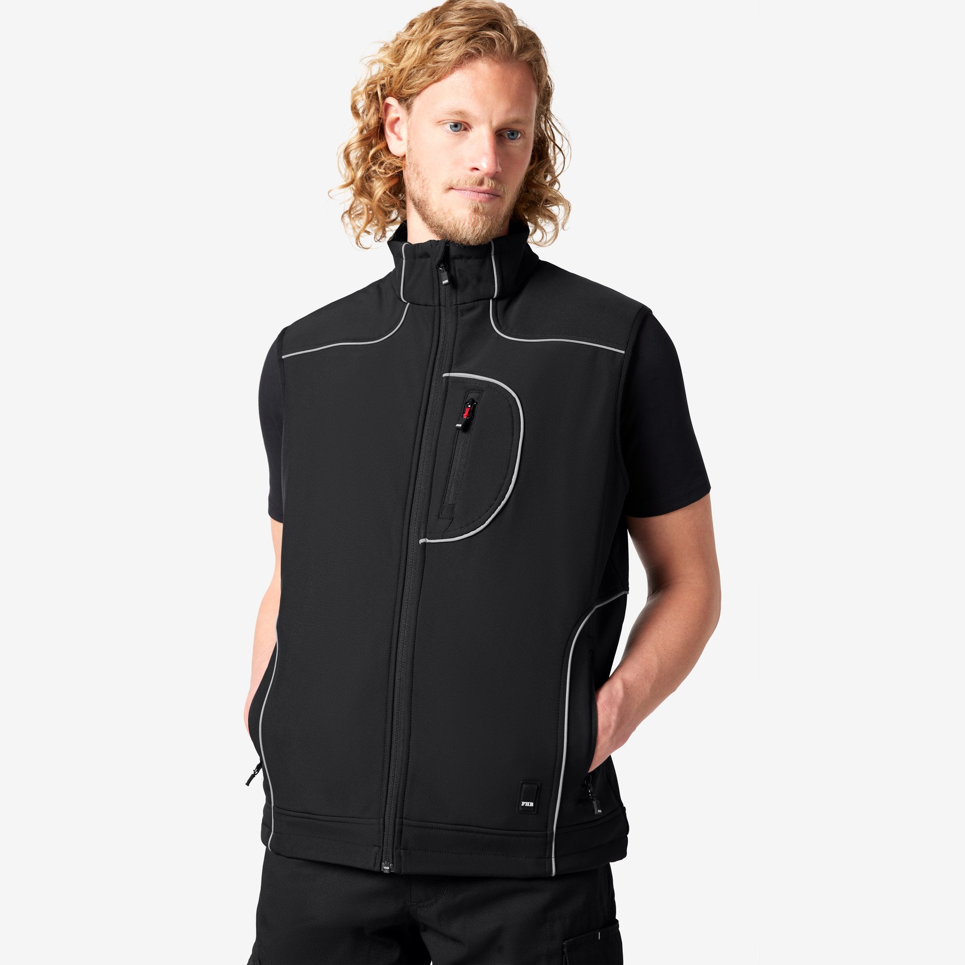 FHB Softshell-Weste Martin, schwarz