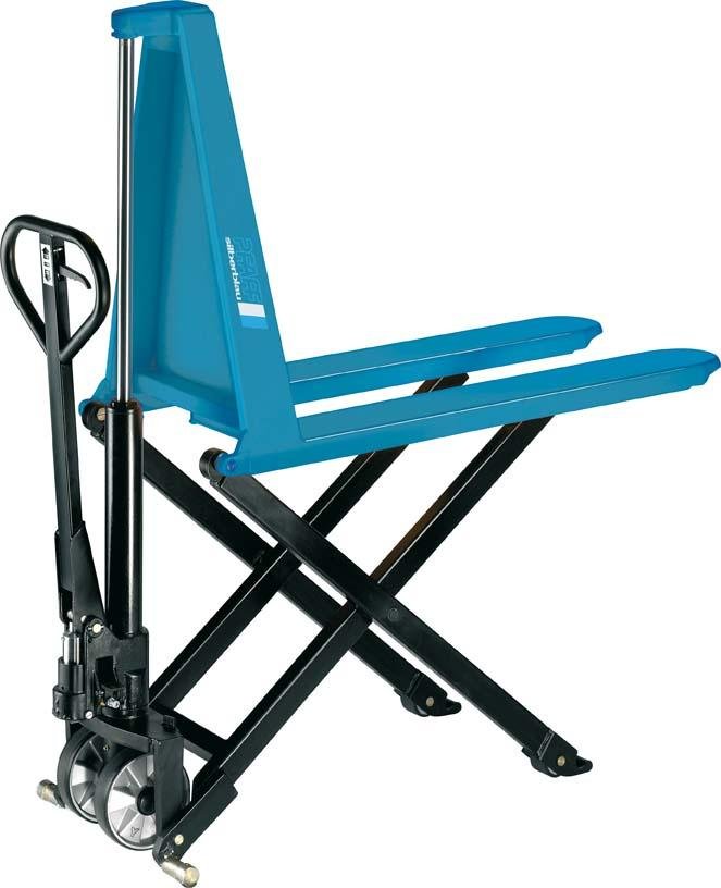 Scherenhubwagen HU HS10B Gabellänge 1150 mm Bereifung PUR/PUR Tragkraft 1000 kg