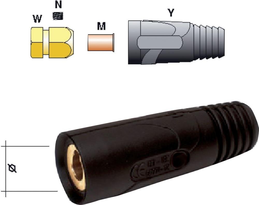 Schweißkabelbuchse 400 A (50-70 qmm) Weldstone
