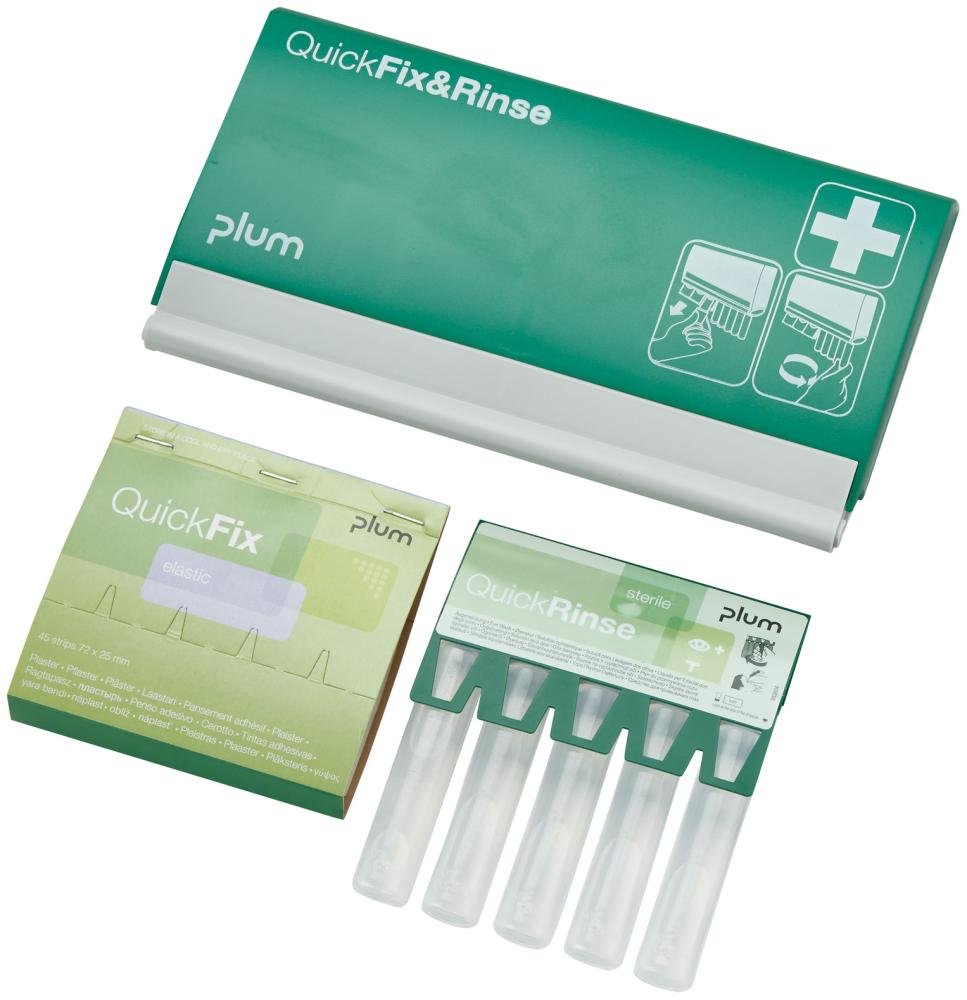 Spender QickFix u. Rinse,Pflaster und Ampullen