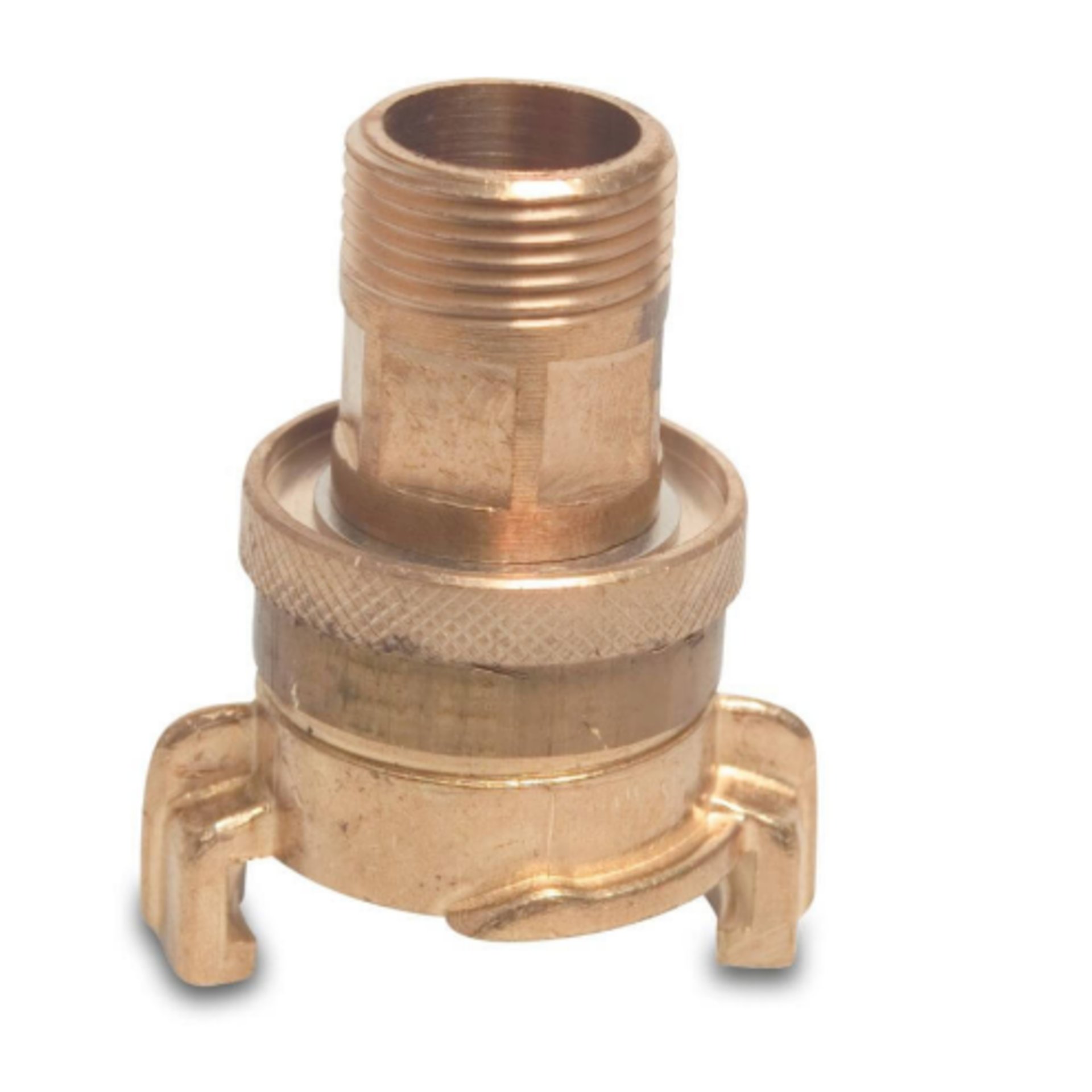 Saug- und Hochdruckkupplung, messing - AG