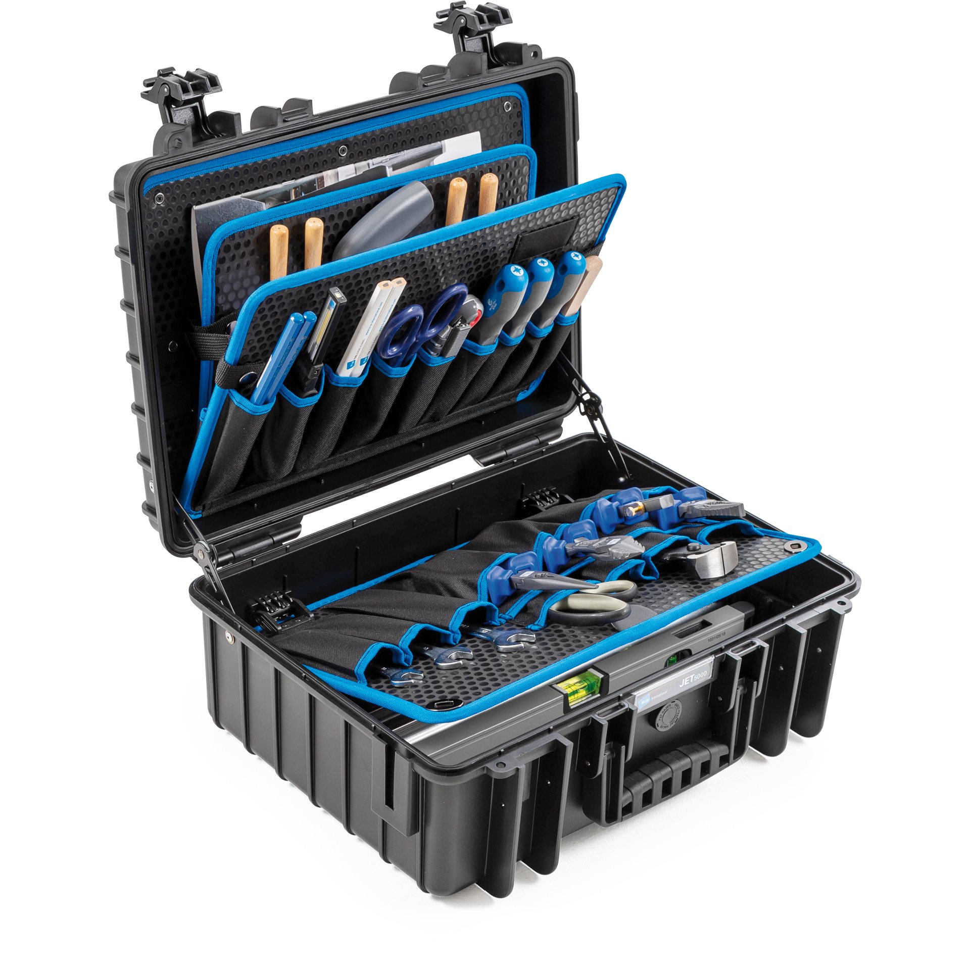 Werkzeugkoffer PP JET 5000 black pocket 117.17/P