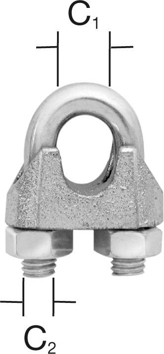 Seilklemme Edelstahl bis 3 mm Vormann