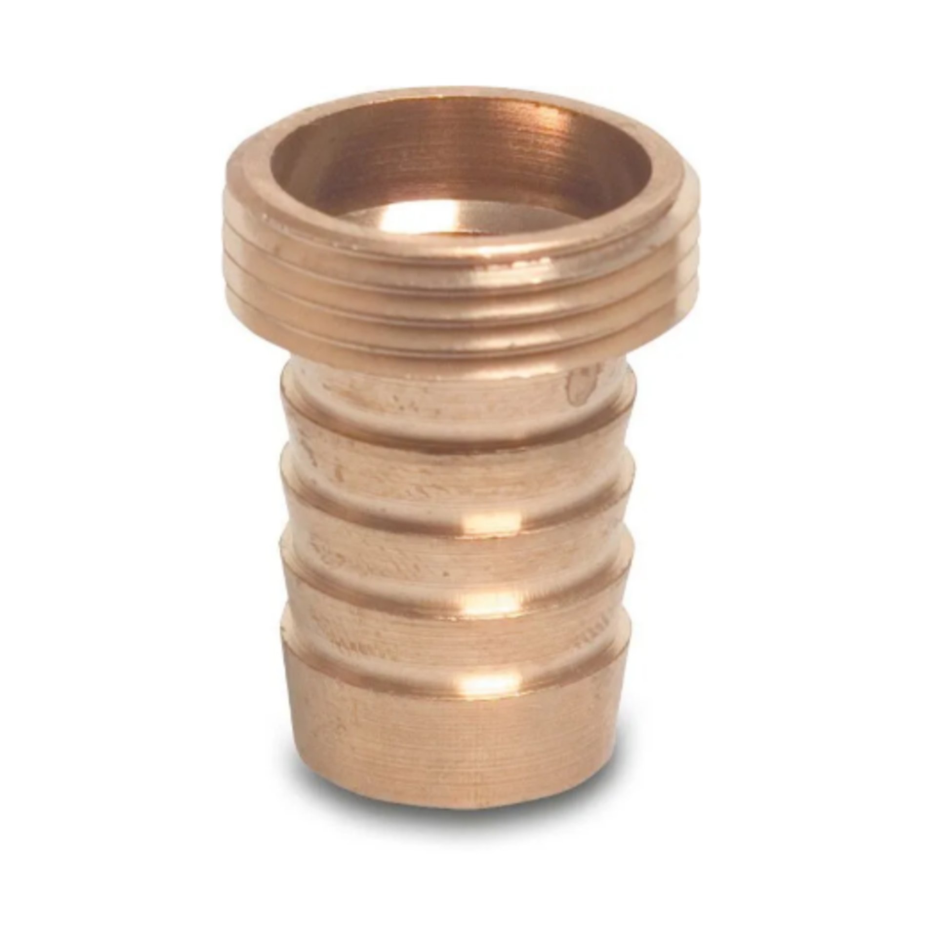 Schlauchtülle, messing - AG 1-tlg. Flachdichtend