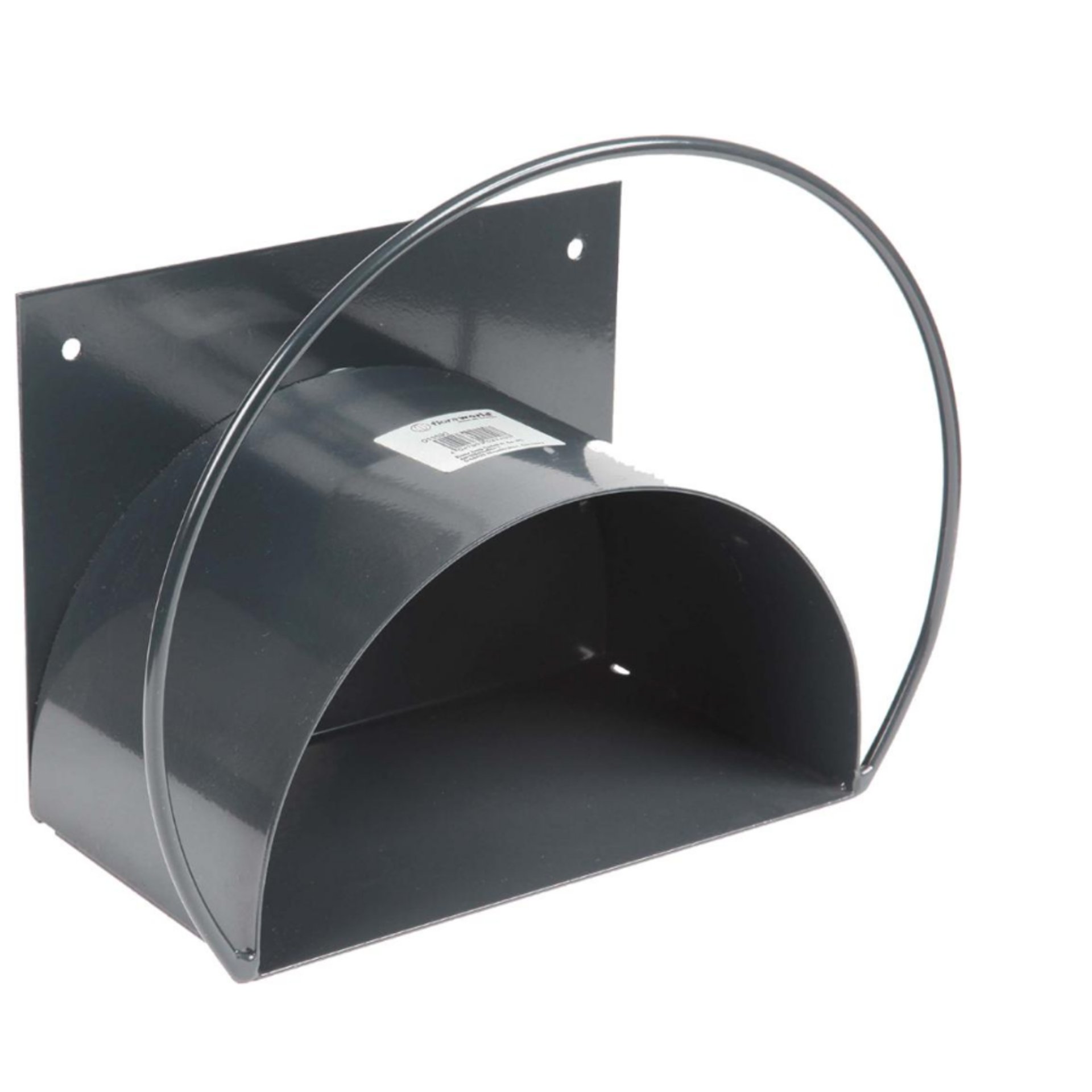 Wandschlauchhalter, Stahlblech silber Stabil