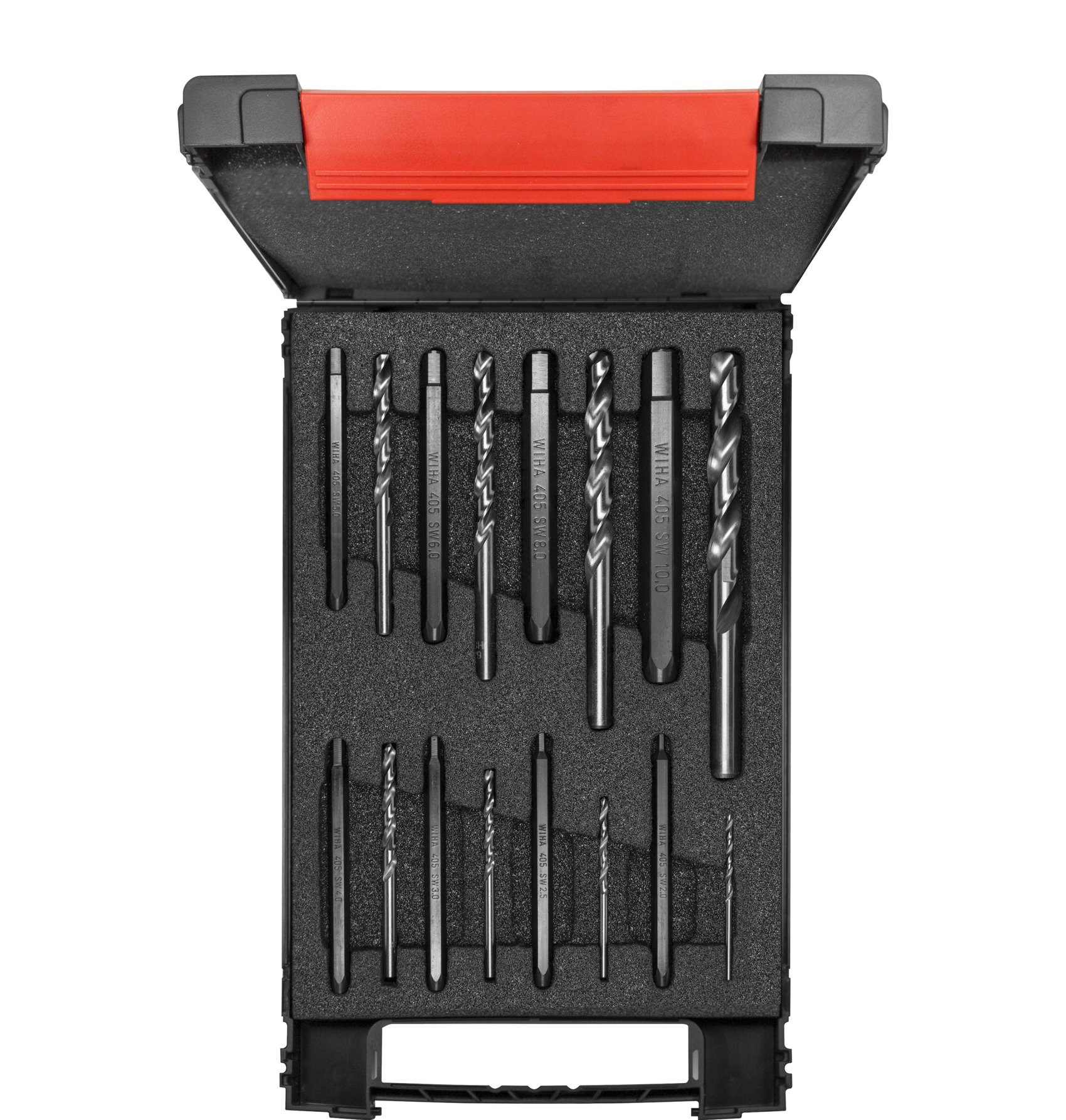 Wiha Schraubenausdreher Set Sechskant 17-tlg. inkl. Spiralbohrer in Box (03988)