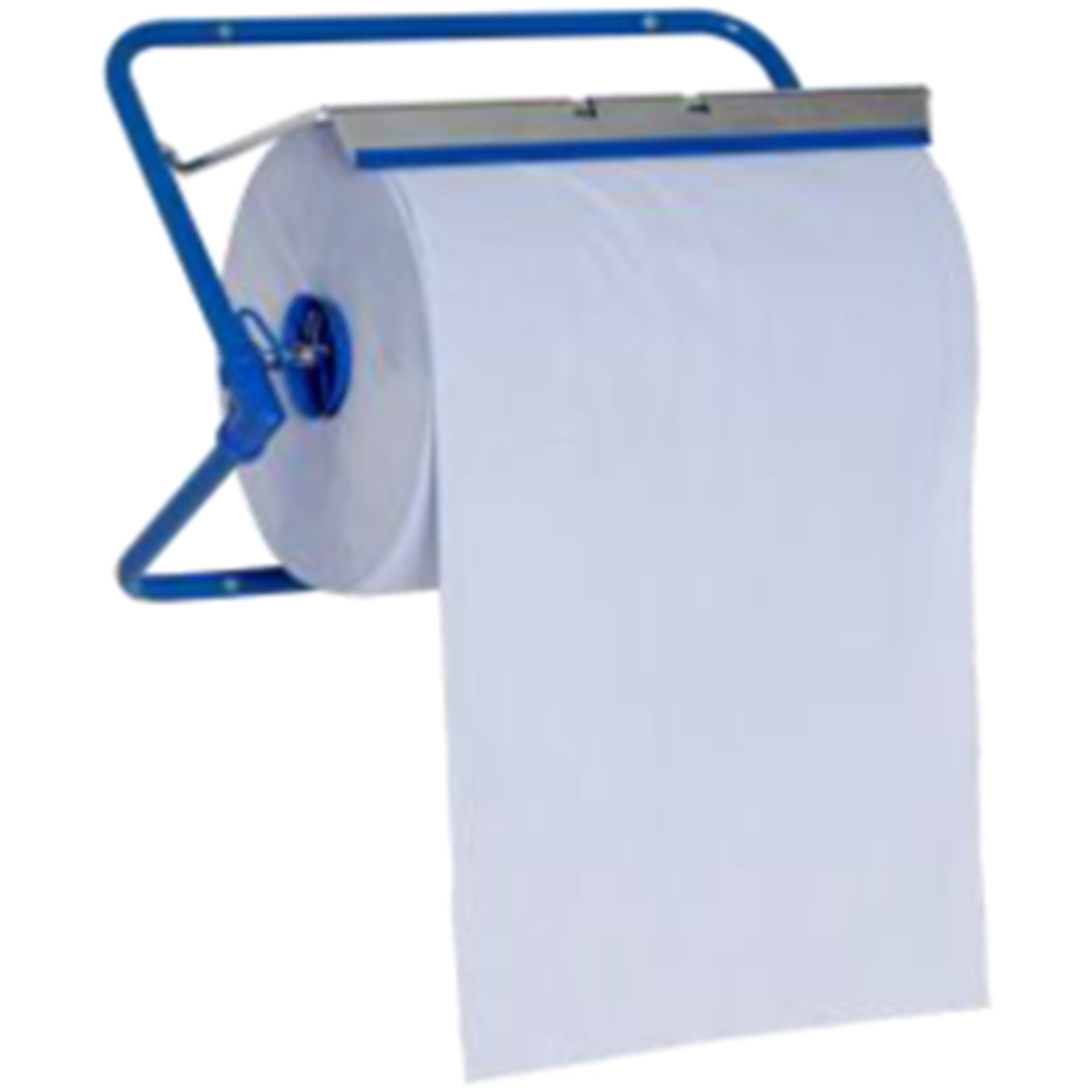 Wandhalter Metall blau für Putzrollen