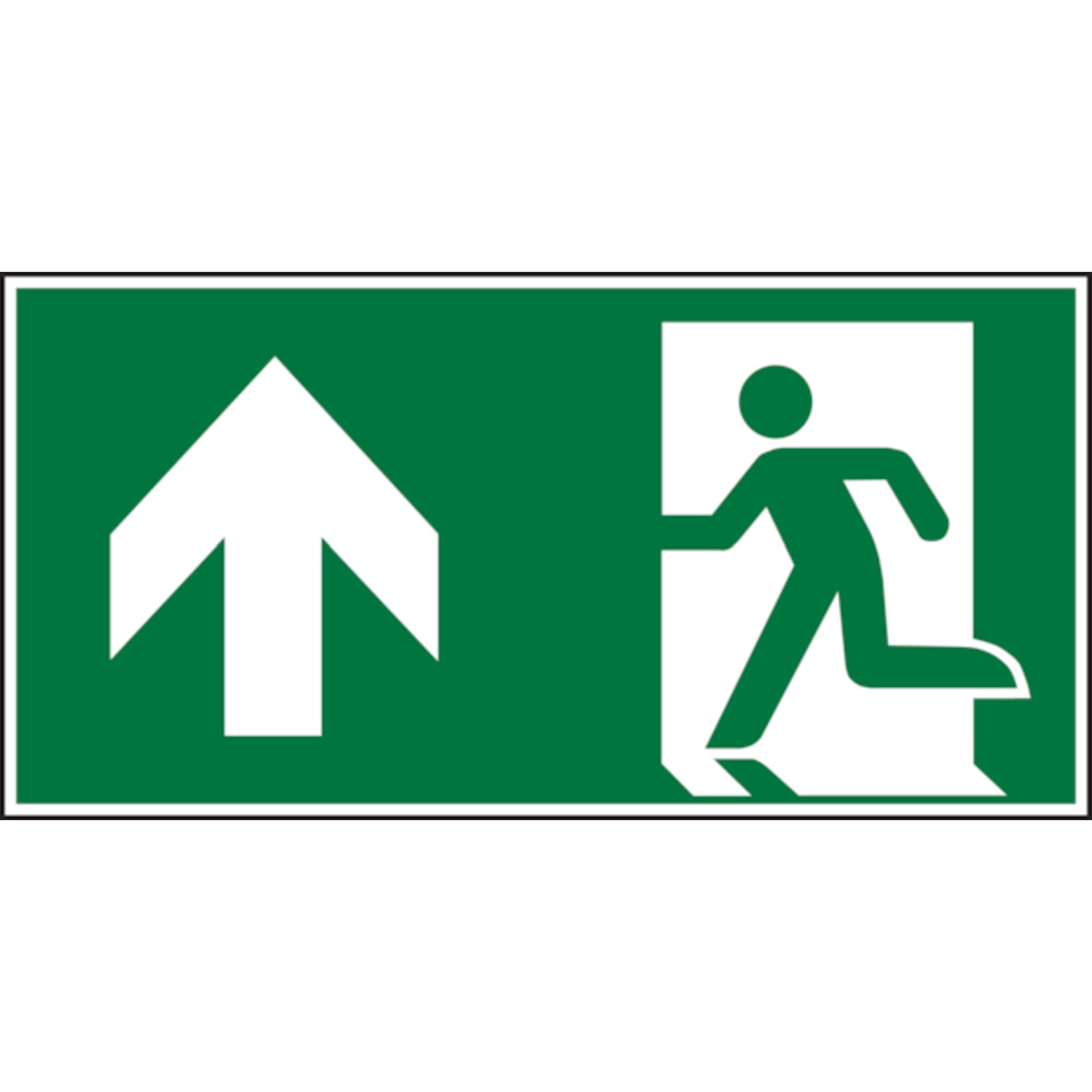 Rettungszeichen langleuchtend, KST 150 x 300 mm