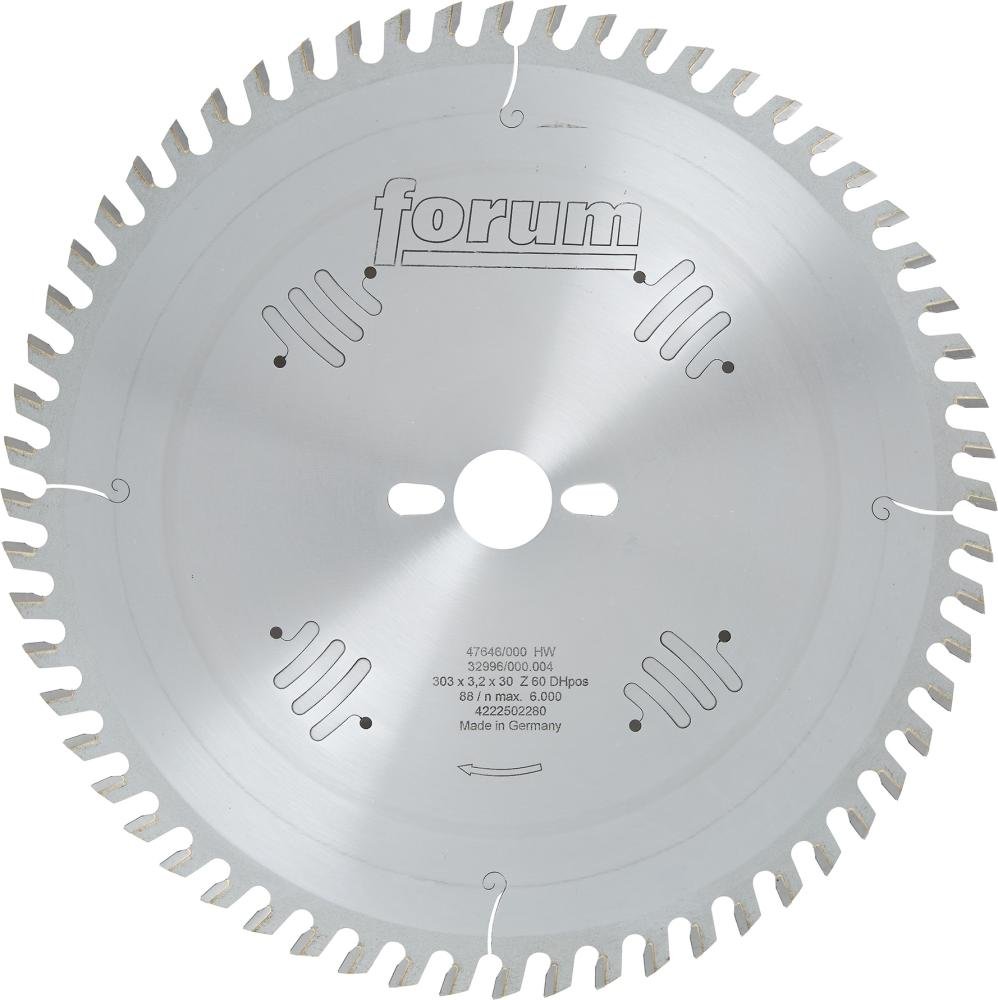 Kreissägeblatt HW-DH p. 303X3,2X30-60Z FORUM