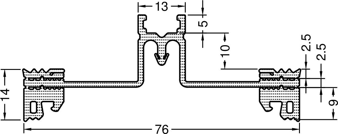 Gutmann Lara Pfostendichtung GF80P-E3