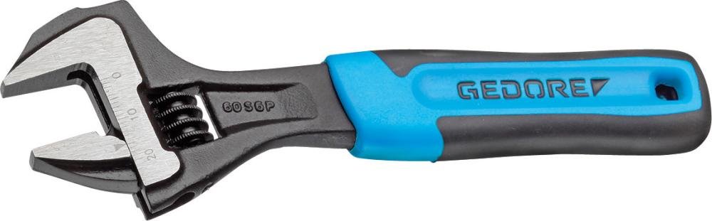 Rollgabelschlüssel 10" 255mm phosphatiert mit 2K Griff Gedore