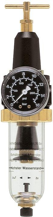 Filterdruckregeler BR Standard, G1/4" DN6, BG 30, PC-Behälter, EWO