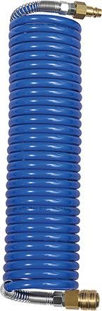 Spiralschlauch PA blau, Kupplung u Stecker NW7,2 8x6mm, 7,5m RIEGLER