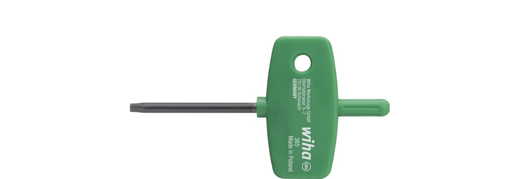 Wiha Stiftschlüssel mit Schlüsselgriff TORX® schwarzoxidiert T6 x 70 mm (01350)