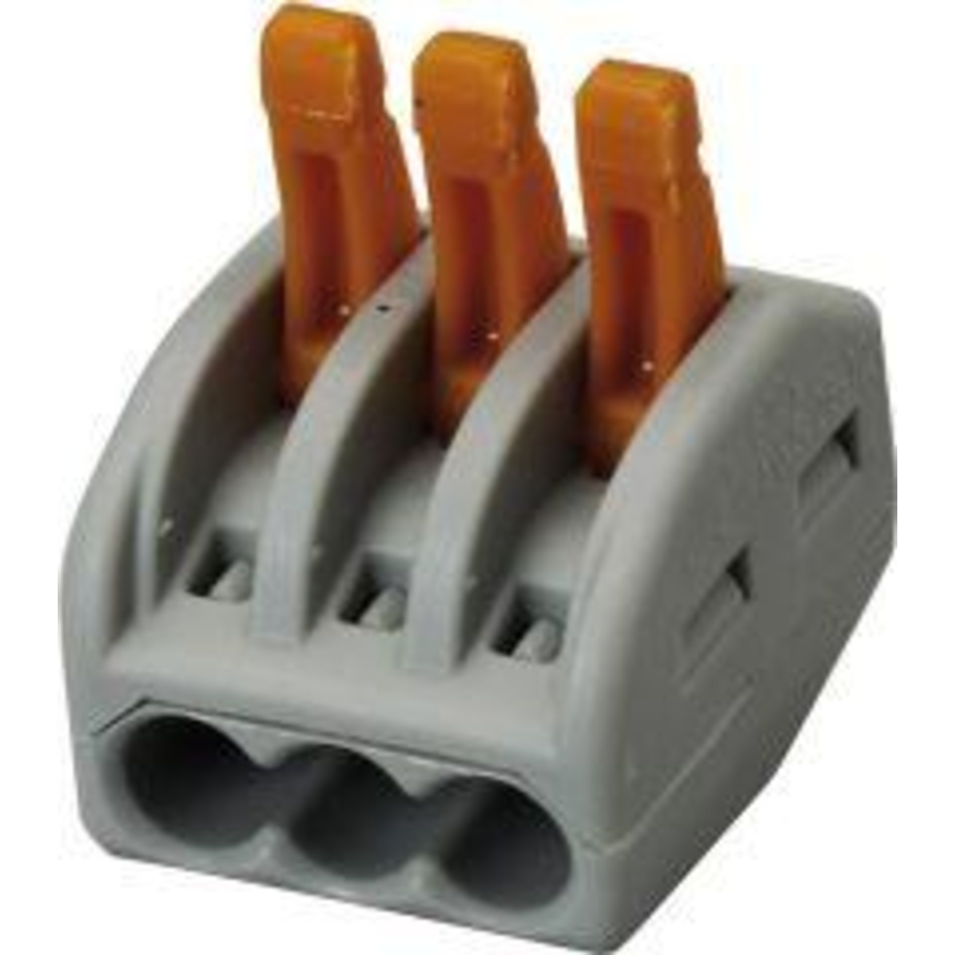 WAGO Verbindungsklemme mit Hebel VDE, grau