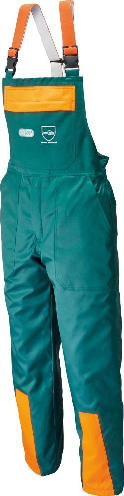 Schnittschutzlatzhose FJ Des.A,Cl.1,52,grün/orange