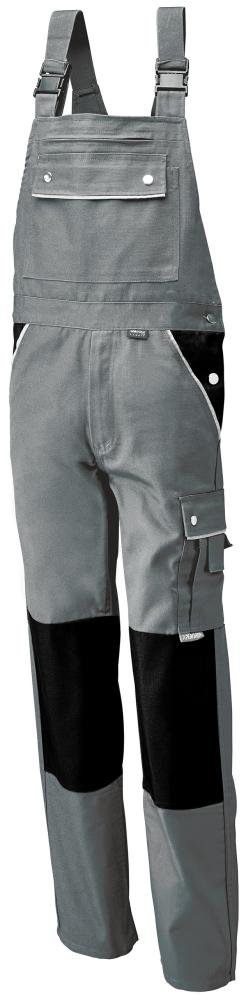 Latzhose,Canvas,320 g/qm,Gr.52,grau PLANAM