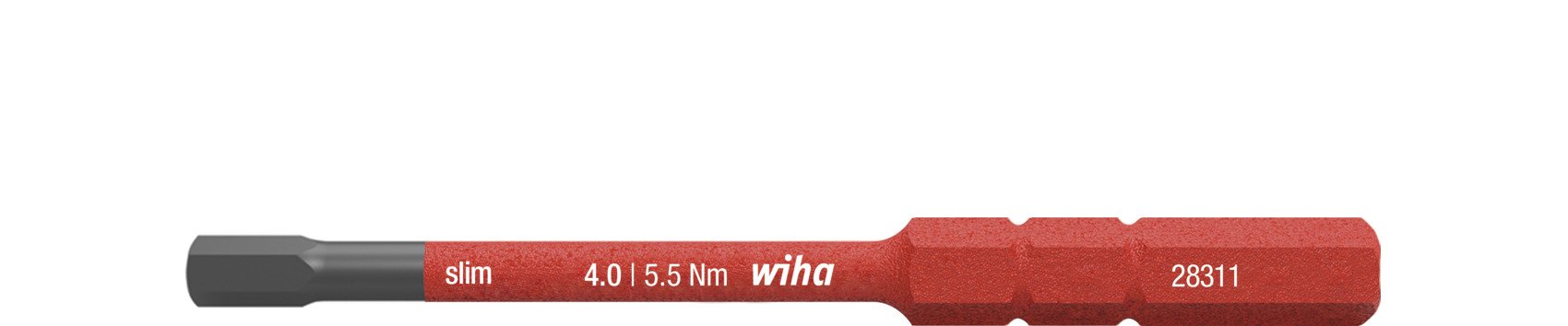 Wiha Bit slimBit electric Sechskant 4,0 mm x 75 mm (37225)