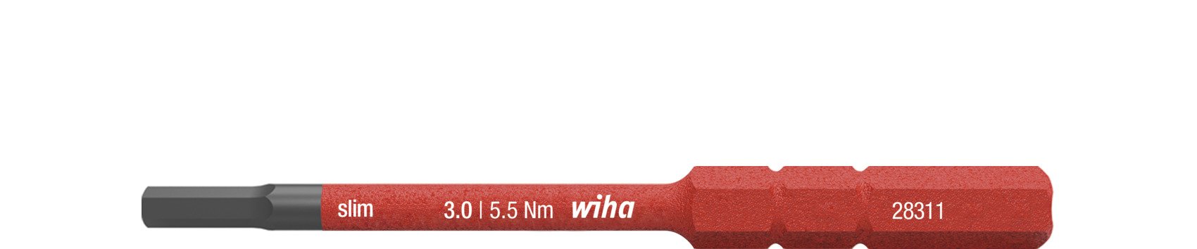 Wiha Bit slimBit electric Sechskant 3,0 mm x 75 mm (37147)