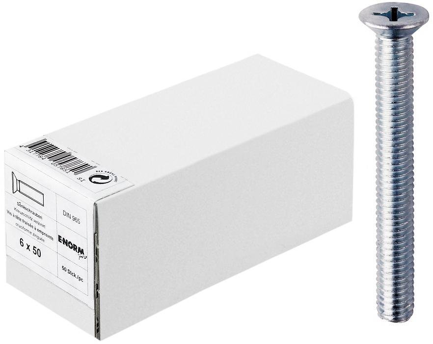 DIN 965 4.8 -H galZn M8x50 KP E-NORMpro
