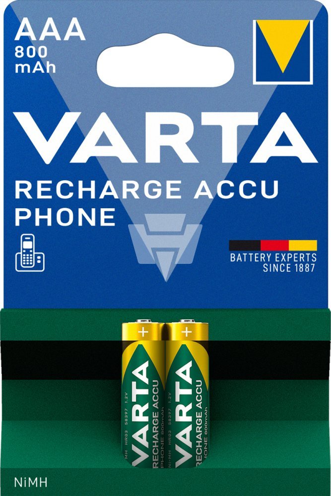 VARTA Batterie Phone T398 Akku Nickel-Hydrid 1,2 V