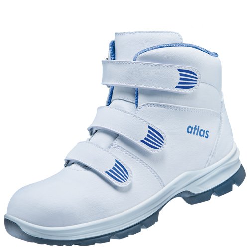Atlas Stiefel mit Klettverschluss CL 570, S2, weiß