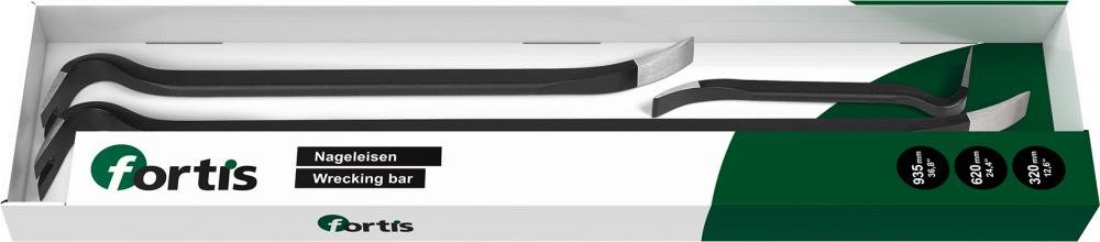 Nageleisen-Set 3-teilig 320+620+935mm FORTIS