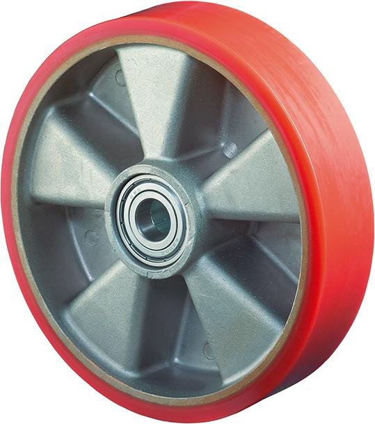 Rad B90, Ø 125 orange Achs Ø 15, 250kg