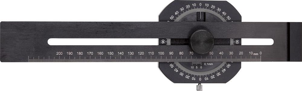 Streichmaß mit Gradmesser200mm FORTIS