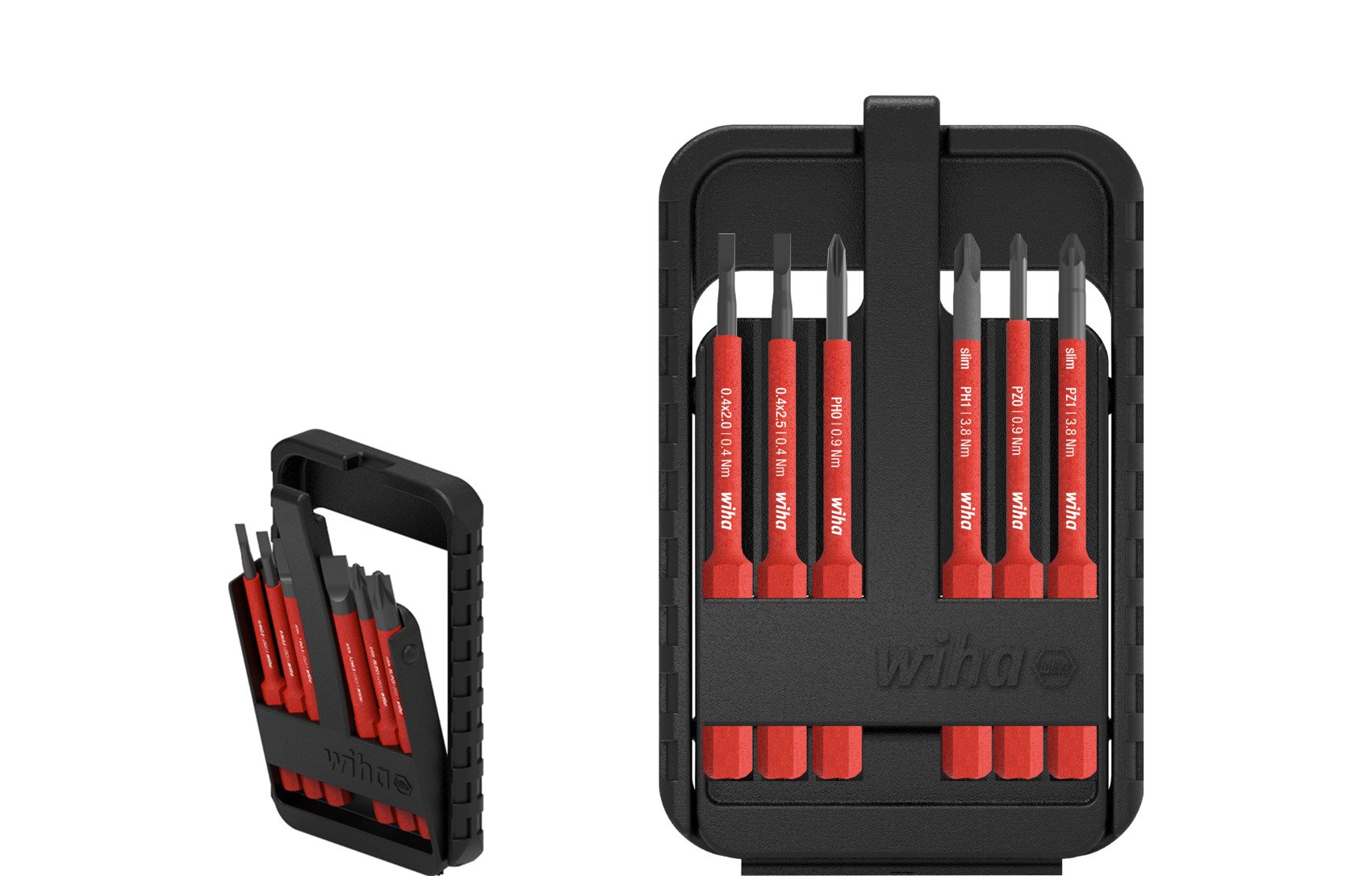 Wiha Bit Set slimBit electric Schlitz, Phillips, Pozidriv 6-tlg. (43160)