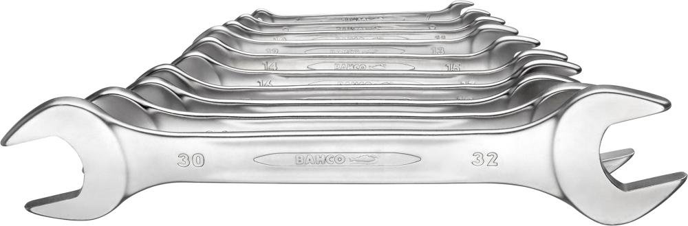 Doppelmaulschlüssel-Satz DIN3110 6-32mm 10-teilig in Karton Bahco