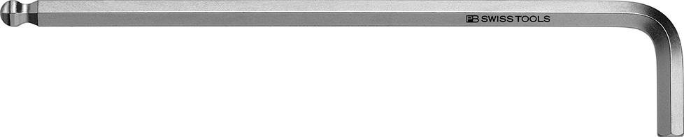 Winkelschraubendreher DIN 911L verchromt 1/4" Kugelkopf PB Swiss Tools