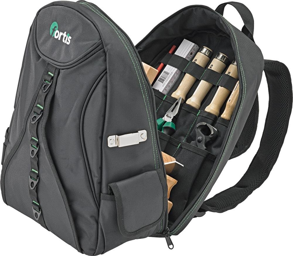 Werkzeugsortiment Holz 21-tlg. im Rucksack FORTIS