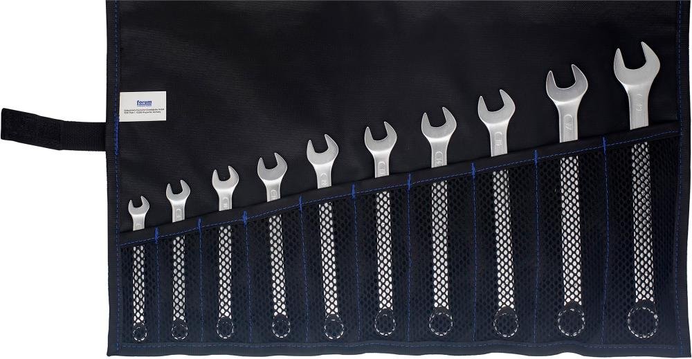 Ringmaulschlüssel-Satz DIN3113B 8-19mm 10-teilig in Rolltasche FORUM