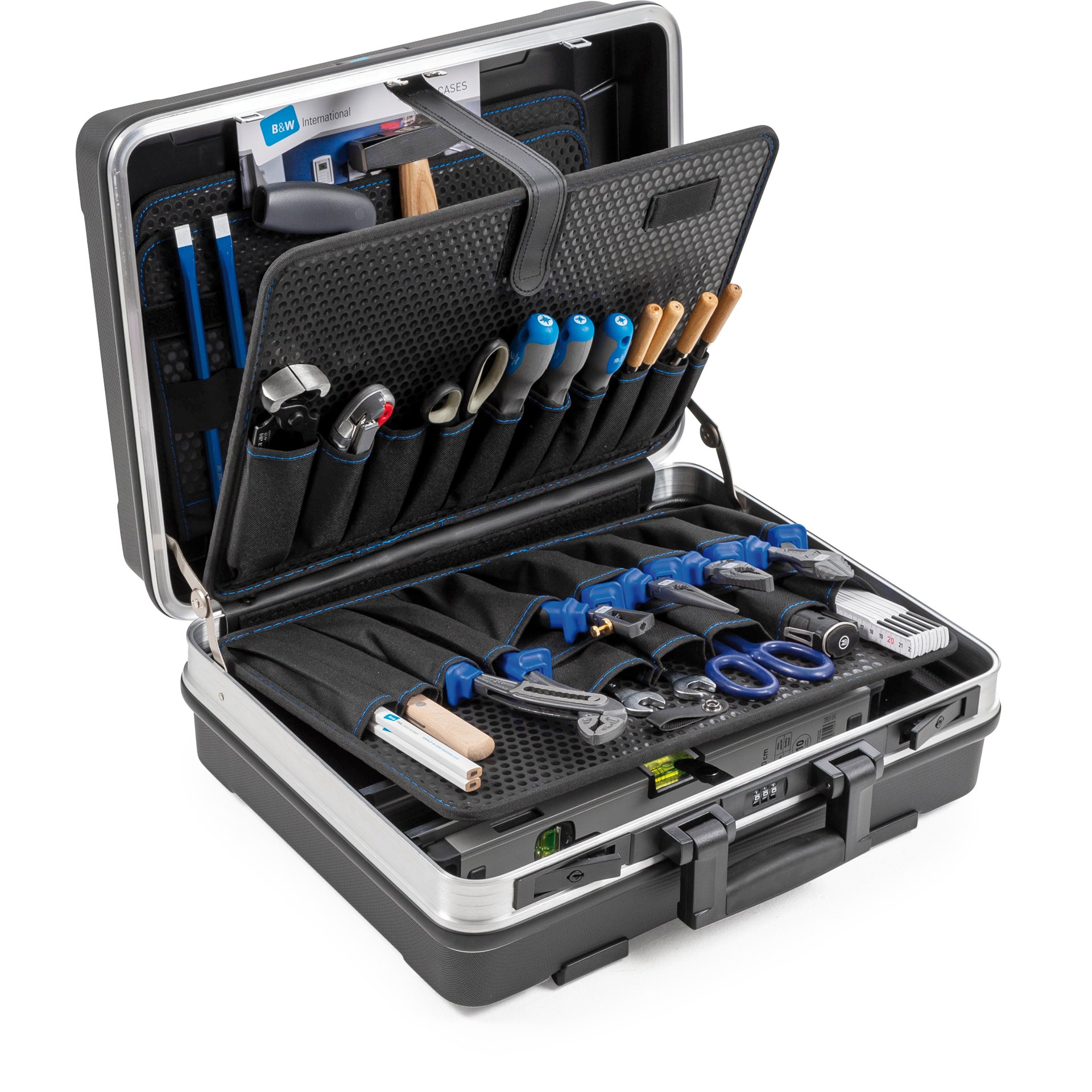 Werkzeugkoffer ABS base black pocket 120.02/P