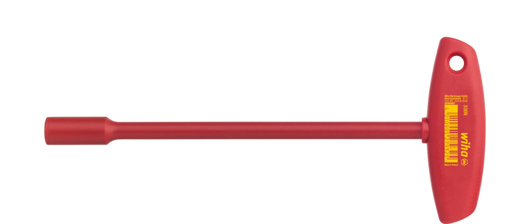 Wiha Steckschlüssel mit Quergriff electric Sechskant 8,0 mm x 232 mm (27932)