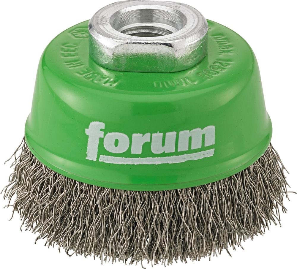 Topfbürste rostf. M14 80mm gewellt FORUM