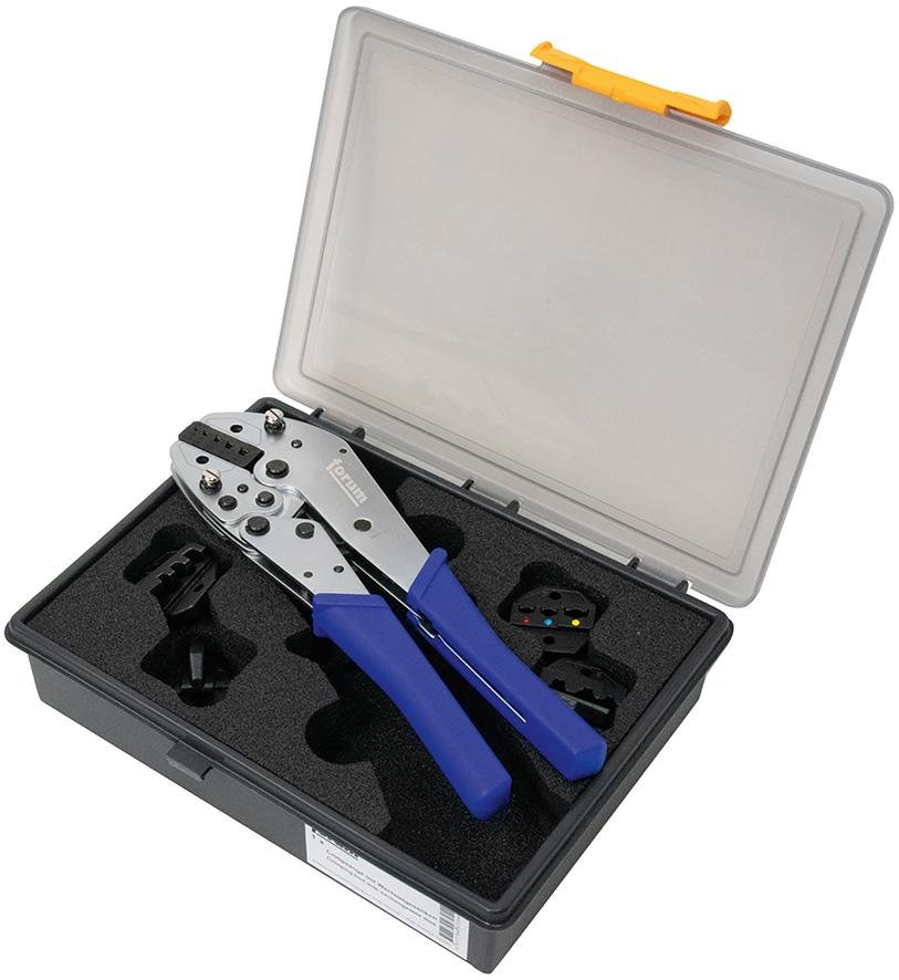 Crimpwerkzeugsatz mit 5 Wechseleinsätzen FORUM