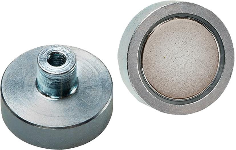 NdFeB-Flachgreif. m.Gew. 20 x 6,0 / 13,0mm Beloh