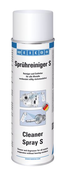 WEICON Sprühreiniger S | kraftvoller Spezialreiniger | 500 ml | transparent